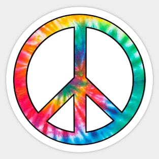 Tie - Dye Peace Sign Sticker